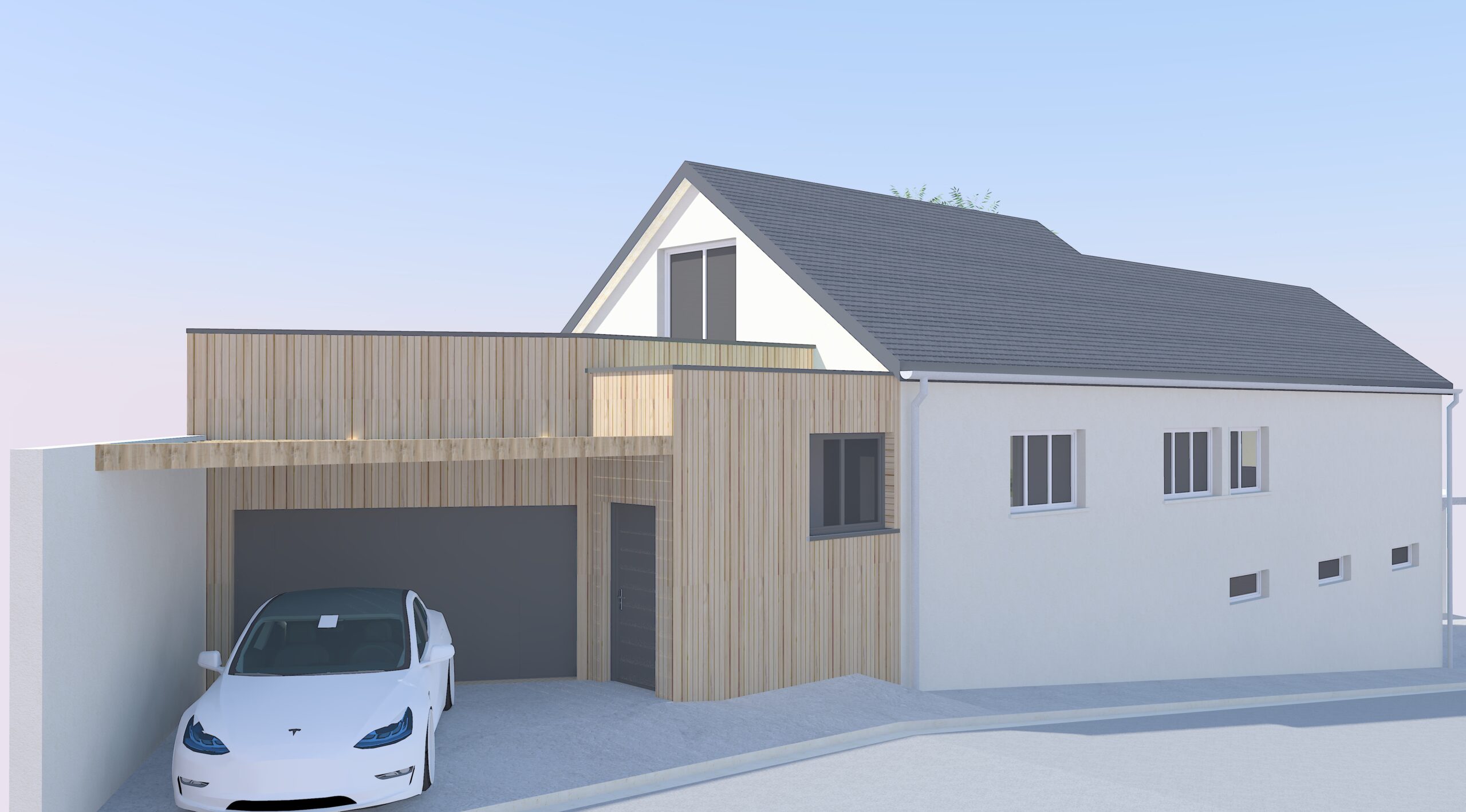 Réhabilitation et extension d'une maison d'habitation