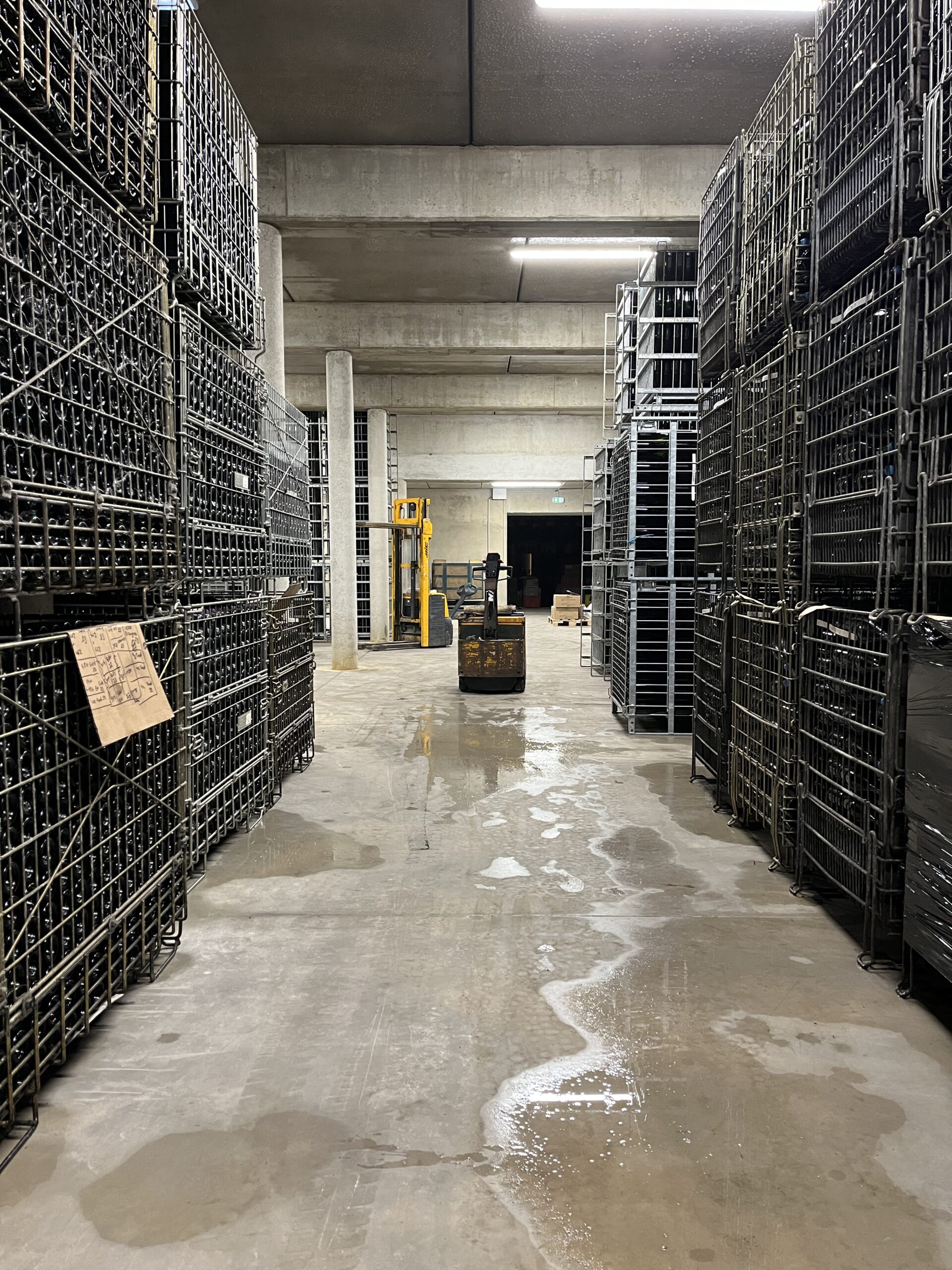 Extension d'une cave de stockage