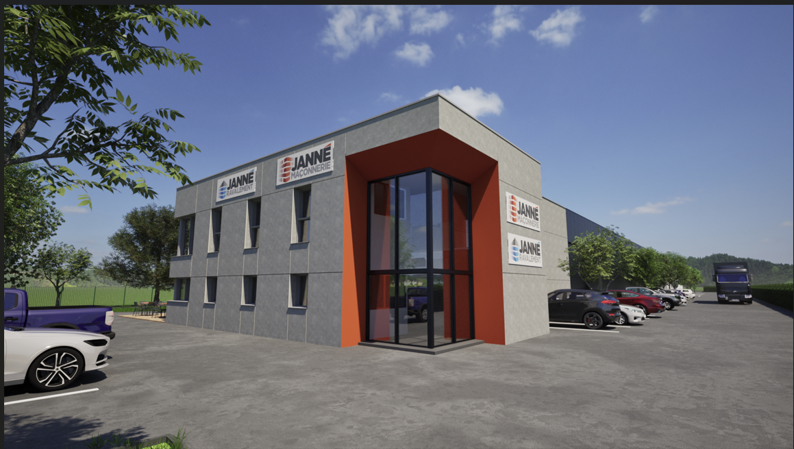 Construction d'un bâtiment professionnel